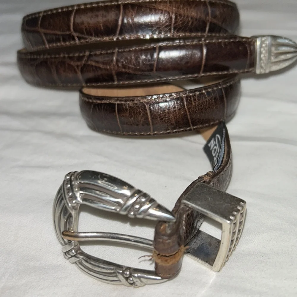 Brighton, Brown Leather Animal Print size small, 1995